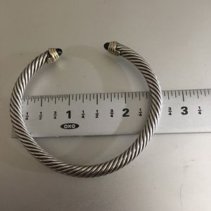 David Yurman Cable Classics Bracelet 5mm Onyx/Gold